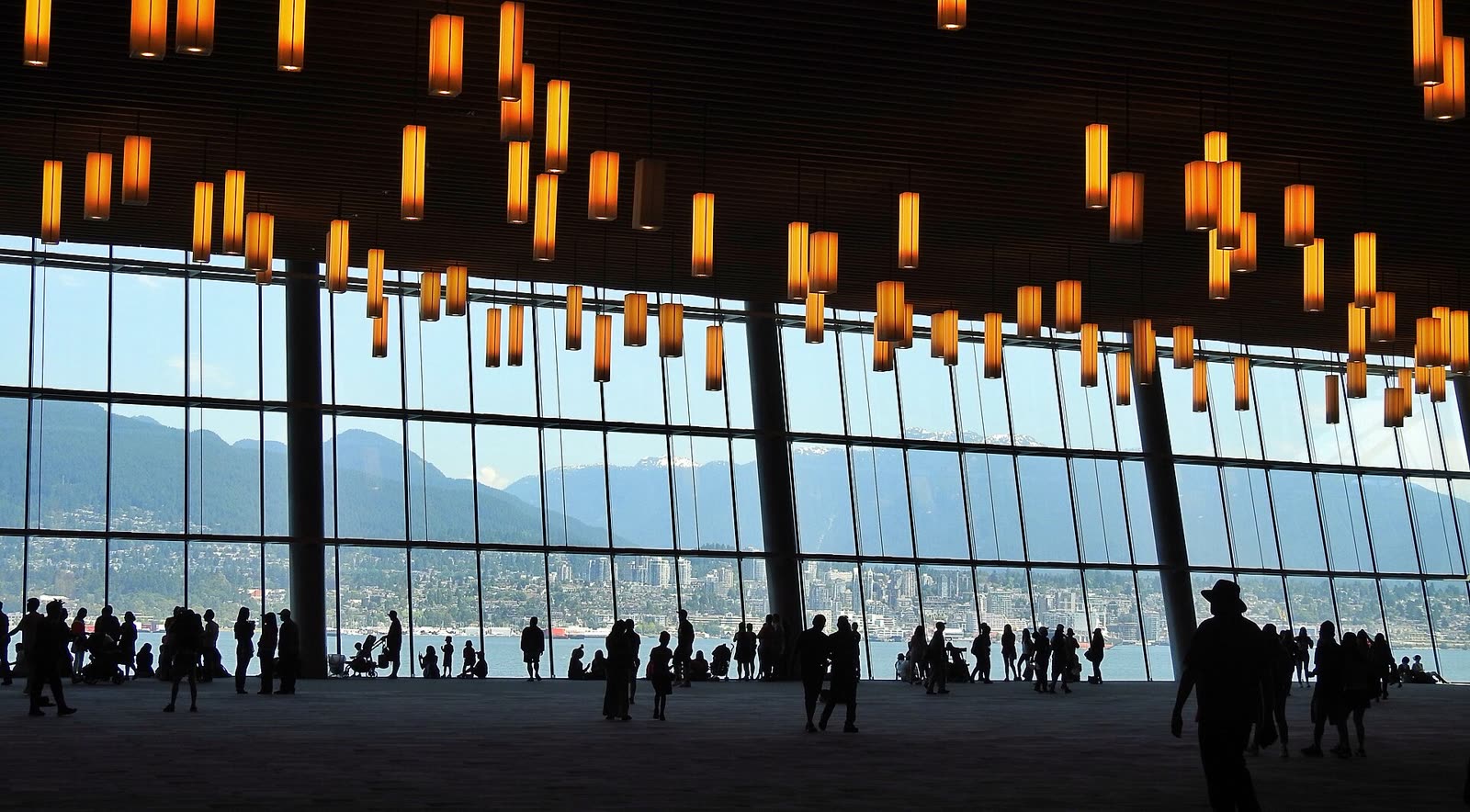 Inside the West Ballroom under the lantern ceiling